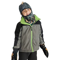 Little Kid's Contrast Dino Spike Balaclava