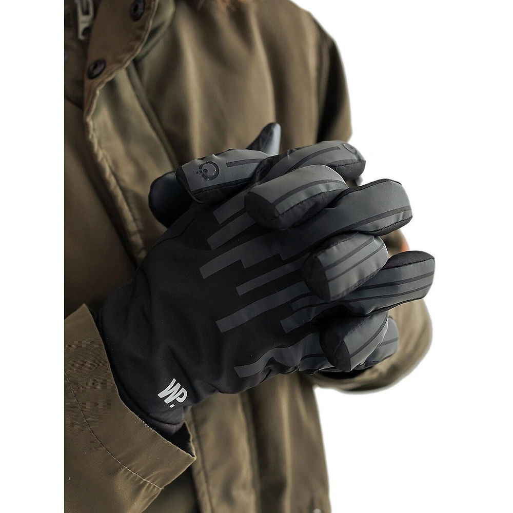 Little Kid's & Chrome Levels Reflective Commuter Gloves