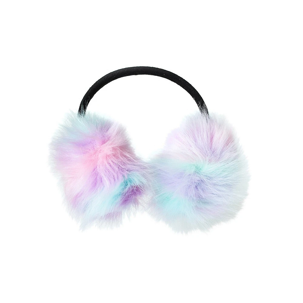 Girl's Lavender Aqua Earmuffs