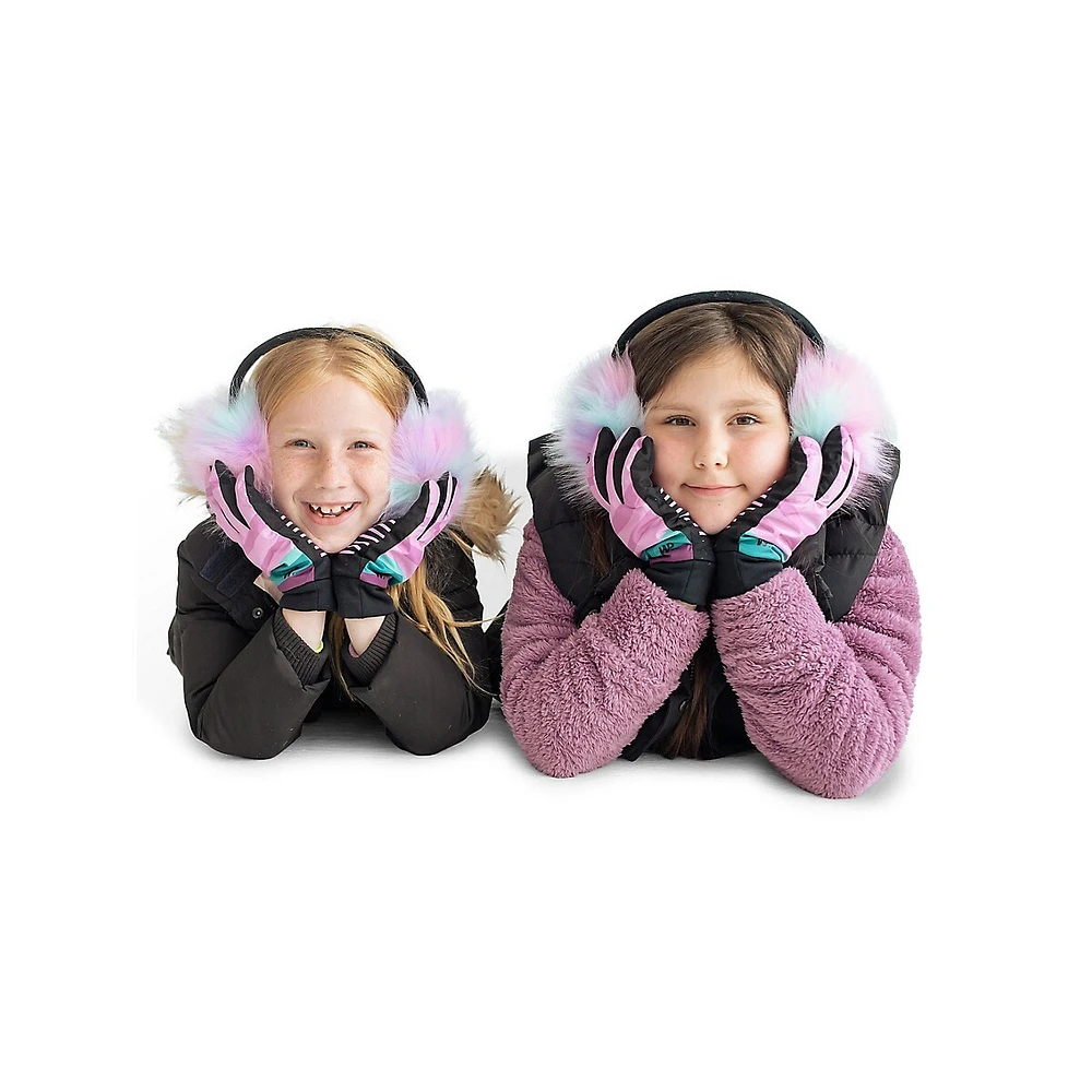 Kid's Lavender Aqua Earmuffs