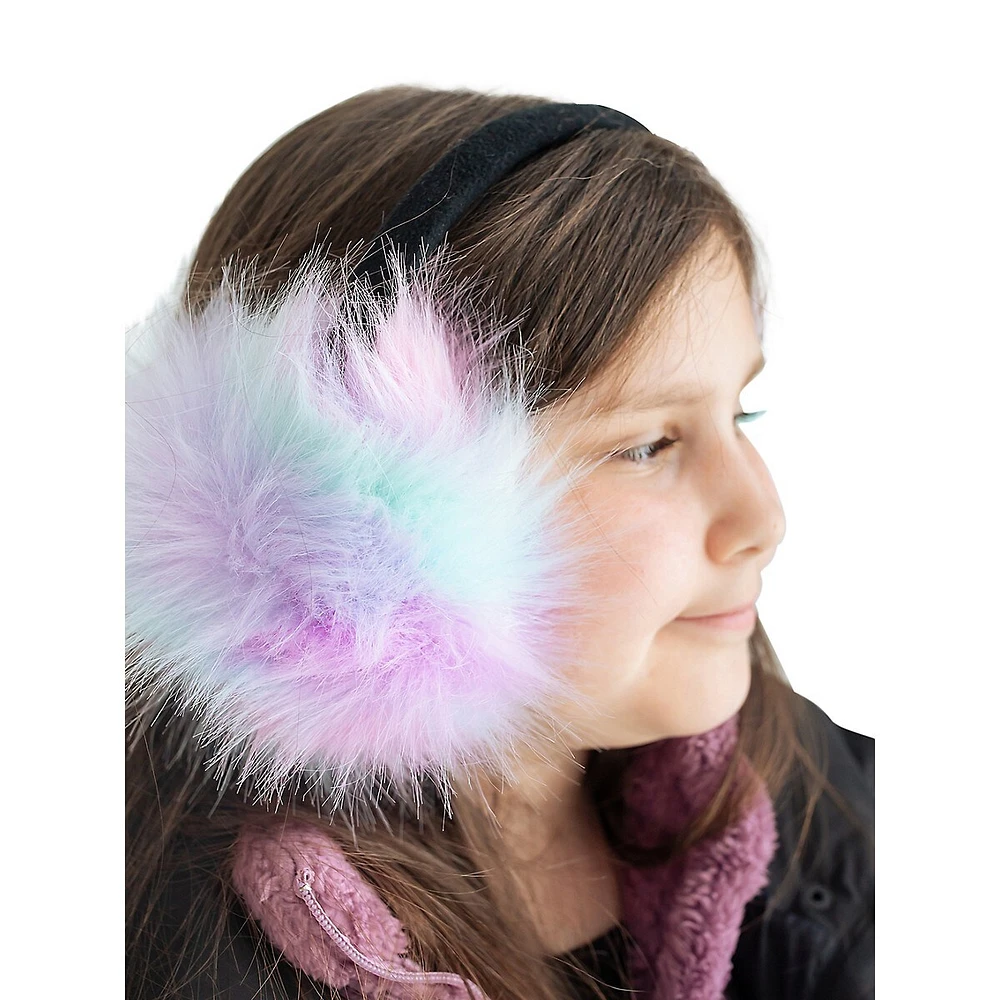 Kid's Lavender Aqua Earmuffs