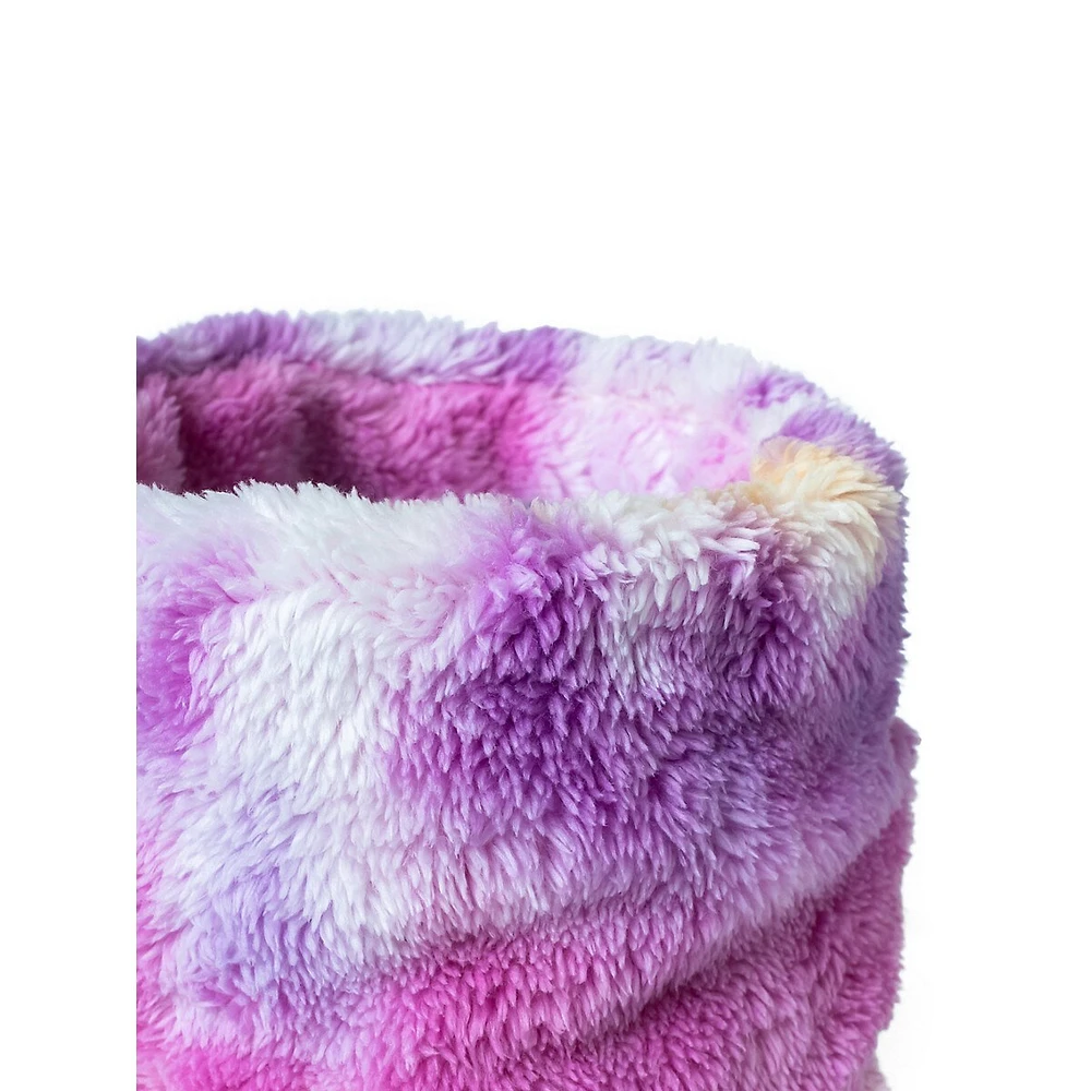 Little Kid's & Sunset Ombré Plush Neck Warmer