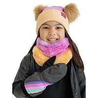 Little Kid's & Sunset Ombré Plush Neck Warmer