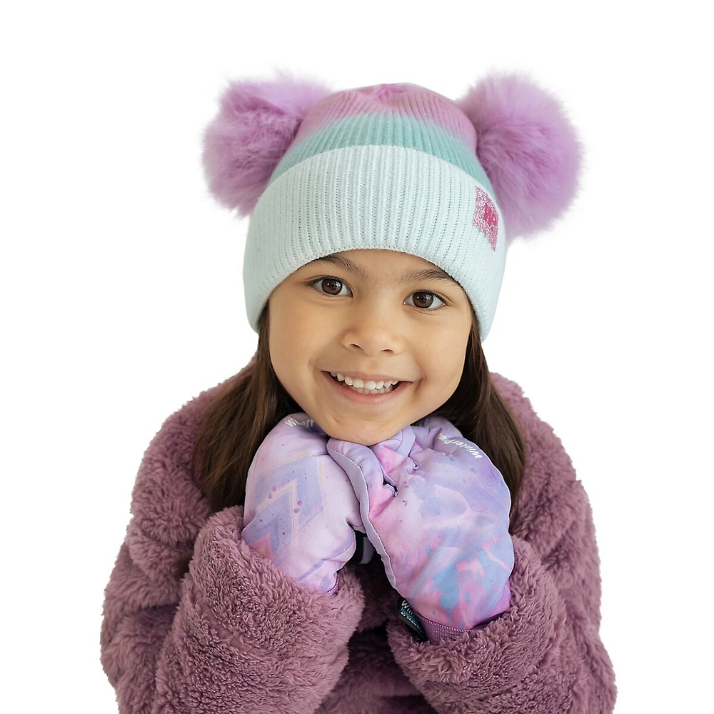 Little Kid's Double-Pom Toque