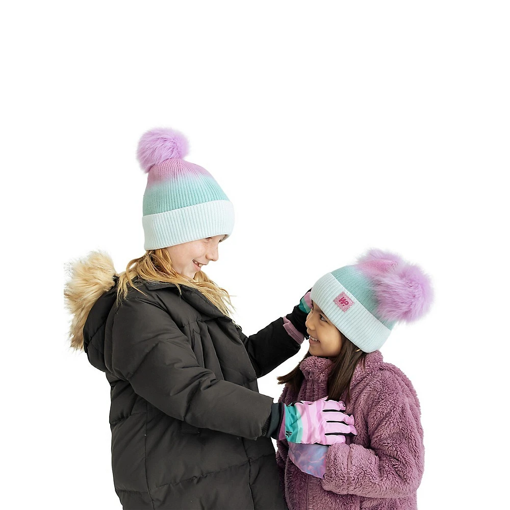 Little Kid's Double-Pom Toque