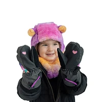 Little Kid's Rainbow Tropics Reflective Mittens