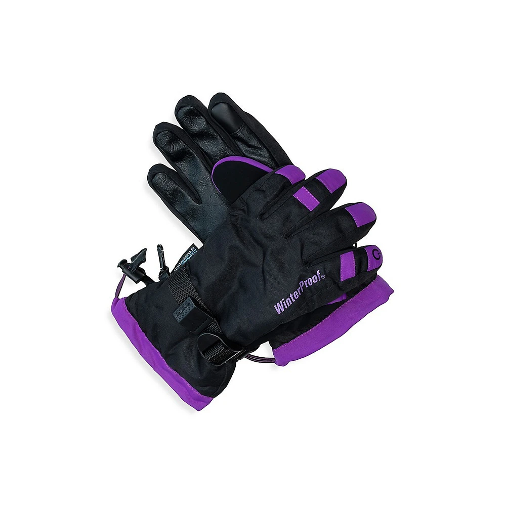 Little Kid's & Contrast Horizon Touch Ski Gloves