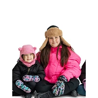 Little Kid's & Floral Tie-Dye Faux Fur Trapper Hat