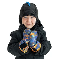 Little Kid's Woodlands Print Royal Mittens