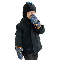 Little Kid's Woodlands Print Royal Mittens