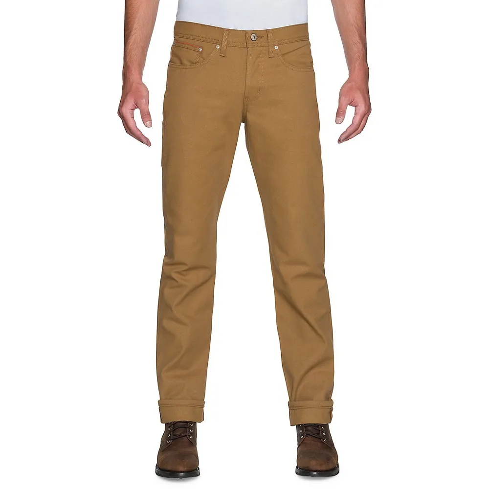 Tapered Fit Cotton Jeans