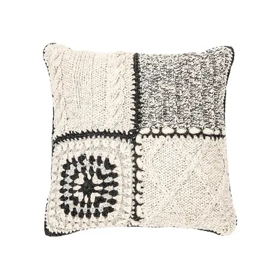 Mezze Mixed-Knit Cushion