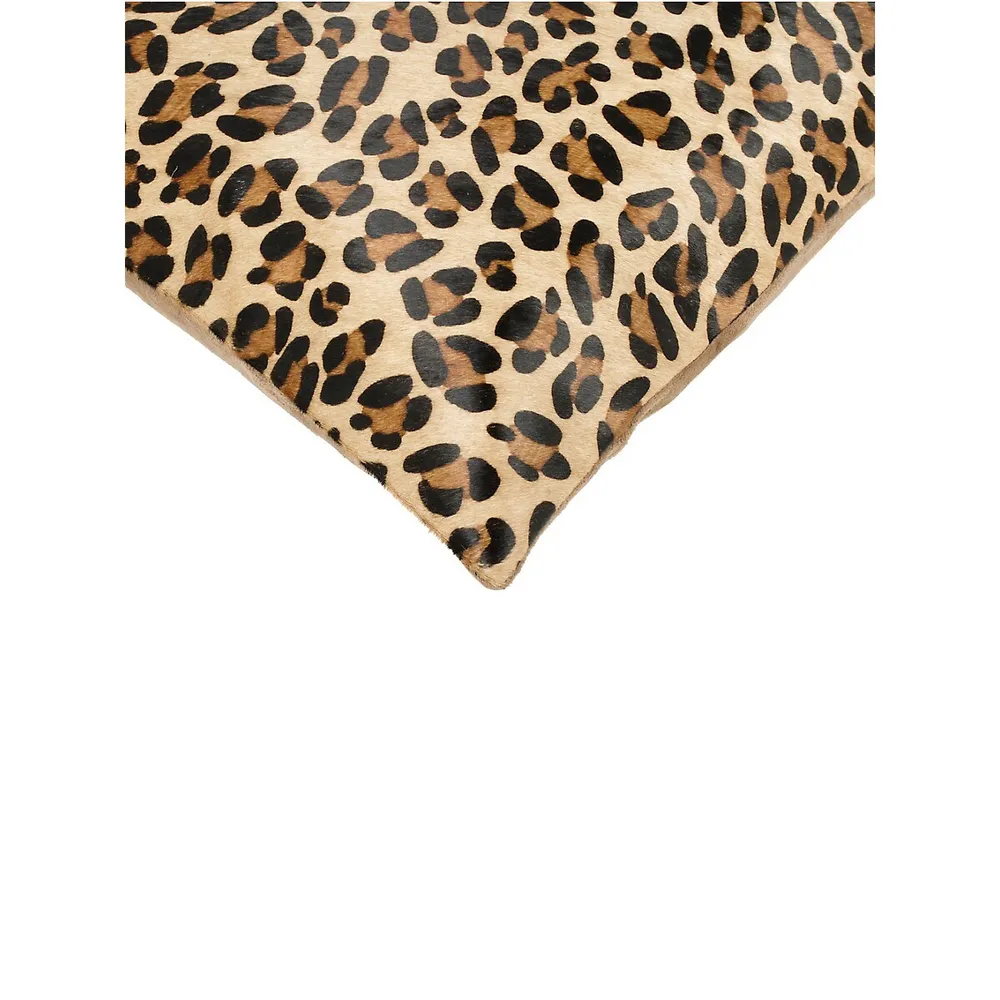 Torino Leopard-Print Pillow