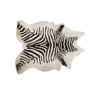 Togo Zebra-Print Cowhide Rug