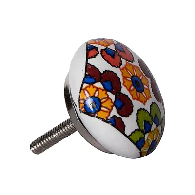 8-Pack Vintage Handpainted Ceramic Knobs