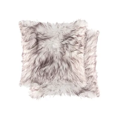 Belton Faux Fur 2-Piece Pillow Set