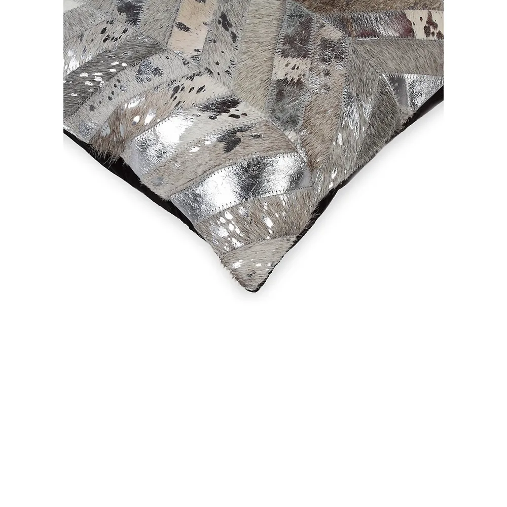 Torino Cowhide Chevron Pillow