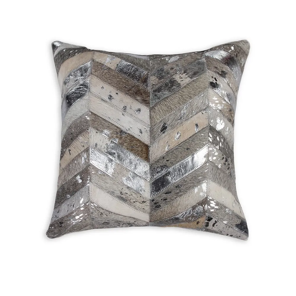 Torino Cowhide Chevron Pillow