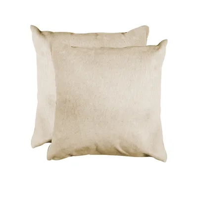 Torino Two-Piece Cowhide Pillow Set