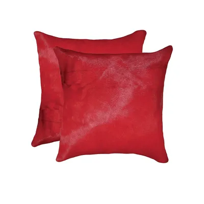 Torino Two-Piece Cowhide Pillow Set