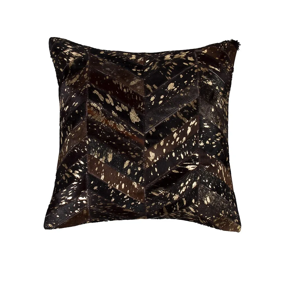 Torino Cowhide Chevron Pillow