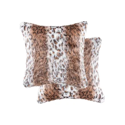 Belton 2-Piece Decorative Faux Fur Pillow Set