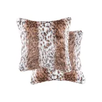 Belton 2-Piece Decorative Faux Fur Pillow Set