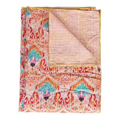 Kantha Quilted Cotton Throw