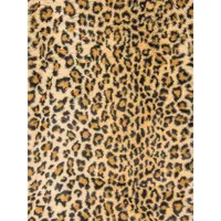 Leopard-Print Faux Fur Throw