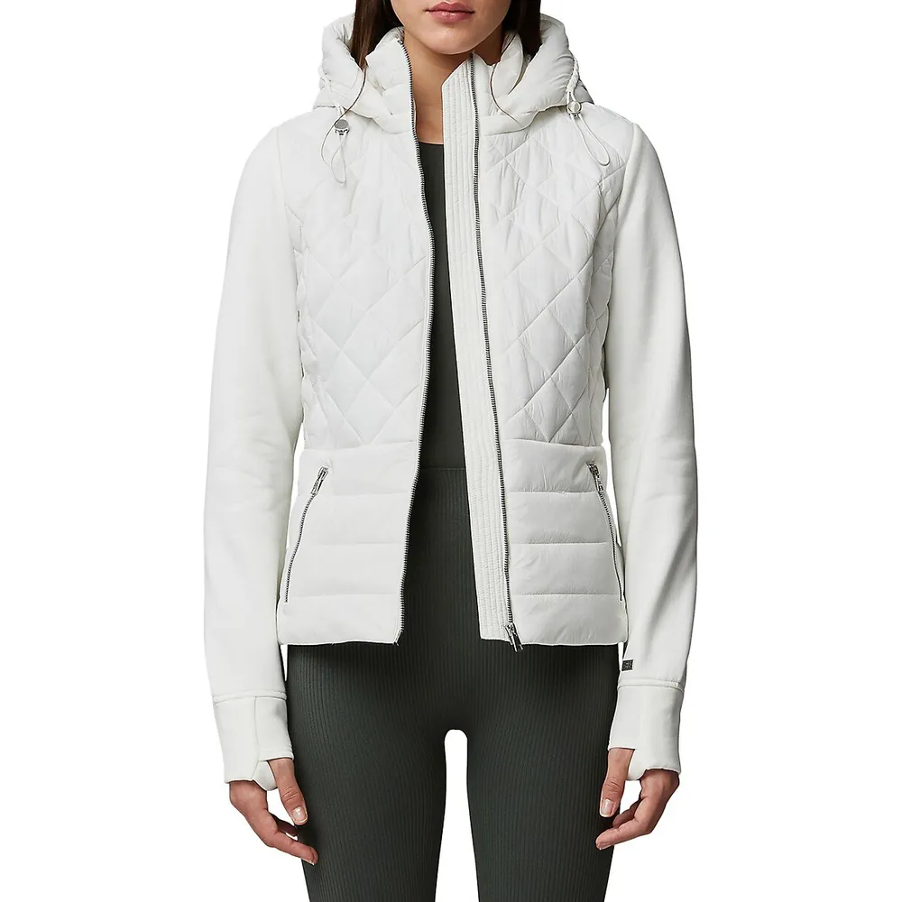 Alyssa Fleece Hooded Hybrid Jacket