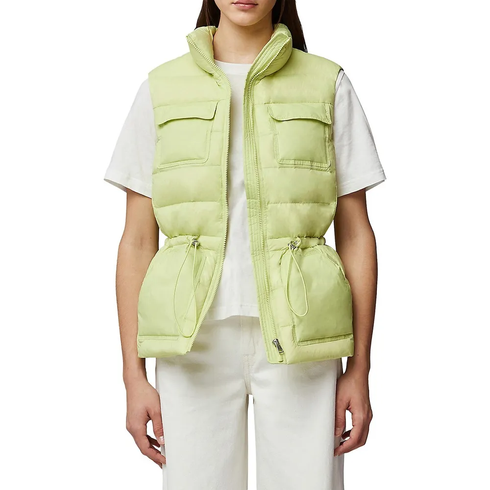 SOIA & KYO Dana Down-Fill Puffer Vest