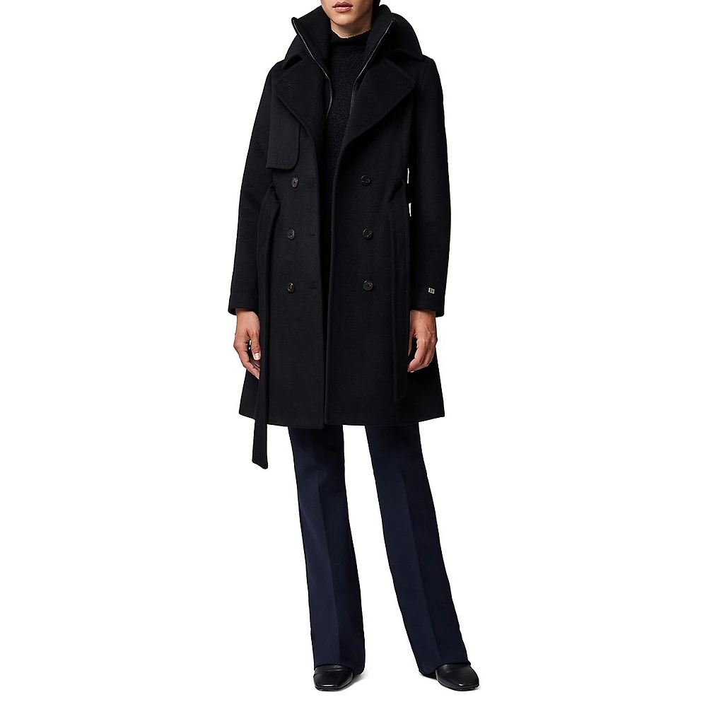 Fabianne-C Wool-Blend Belted Coat