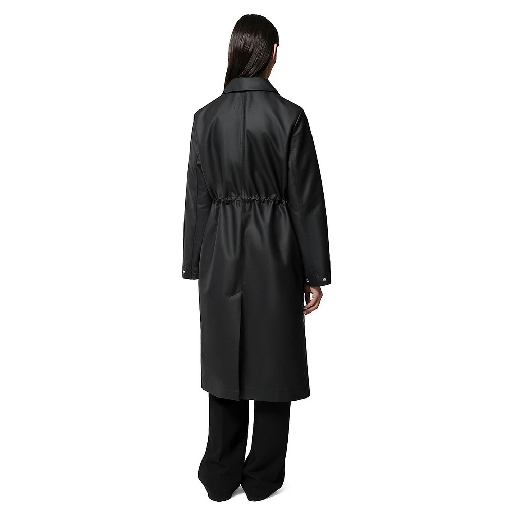 Hooded Longline Rain Coat
