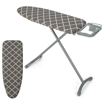 44'' X 14'' Foldable Ironing Board Iron Table W/ Rest Extra Cotton Cover