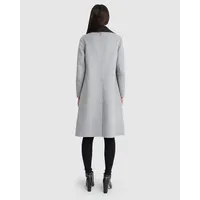 Lexington Two-tone Wool Blend Coat