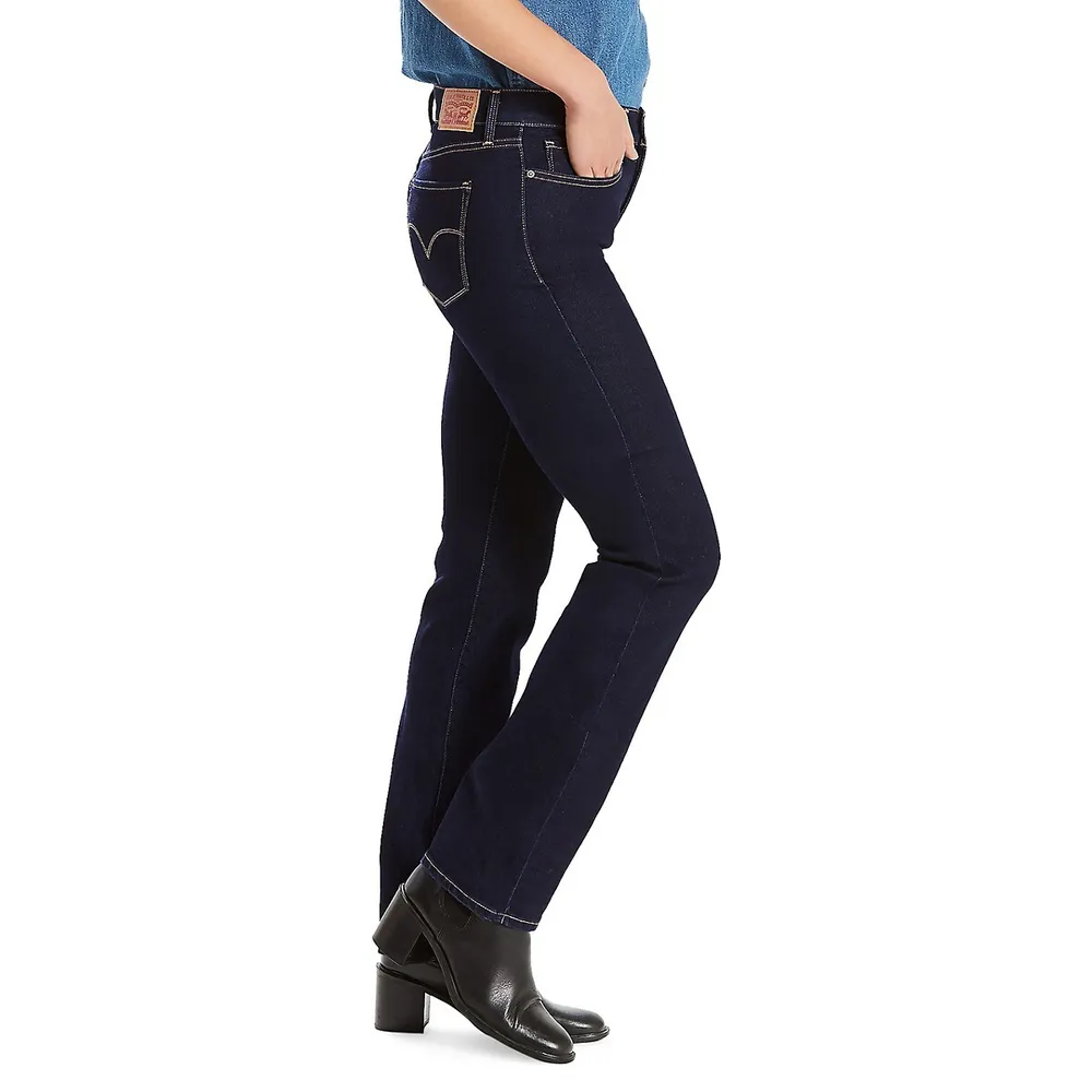 Jean droit amincissant 314 Navy