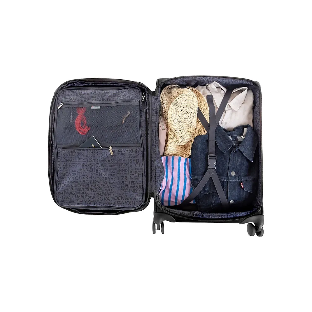 Central -Inch Softside Spinner Suitcase