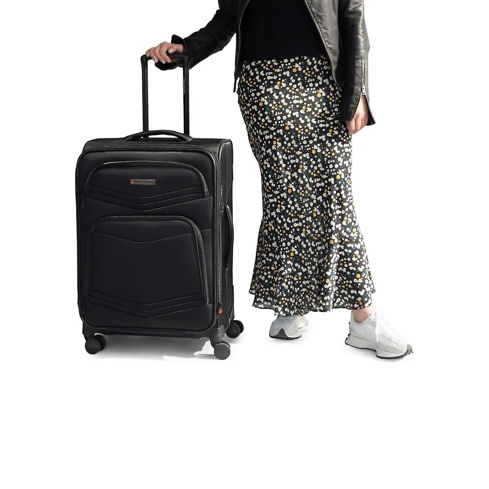 Central -Inch Softside Spinner Suitcase