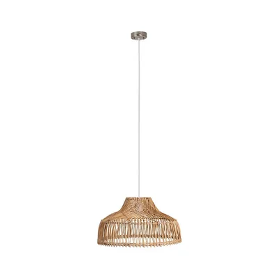 Pendant Light, 15.75" Wide, From The Wellington Collection, Beige