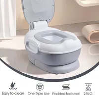 Multi-Stage 3-In-1 Potty Seat, Potty Chair Training Seat Trainer Ring And Step Stool