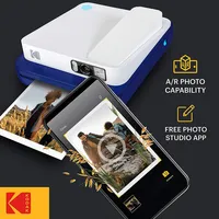 Smile Classic Digital Instant Camera With Bluetooth W/ 10 Pack Of 3.5x4.25 Inch Premium Zink Print Photo Paper.