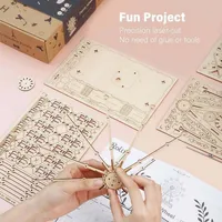 3D Wooden Puzzle Music Box Ferris Wheel