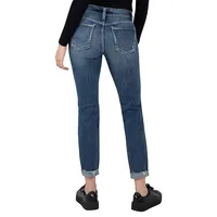 Mid-Rise Boyfriend Jeans