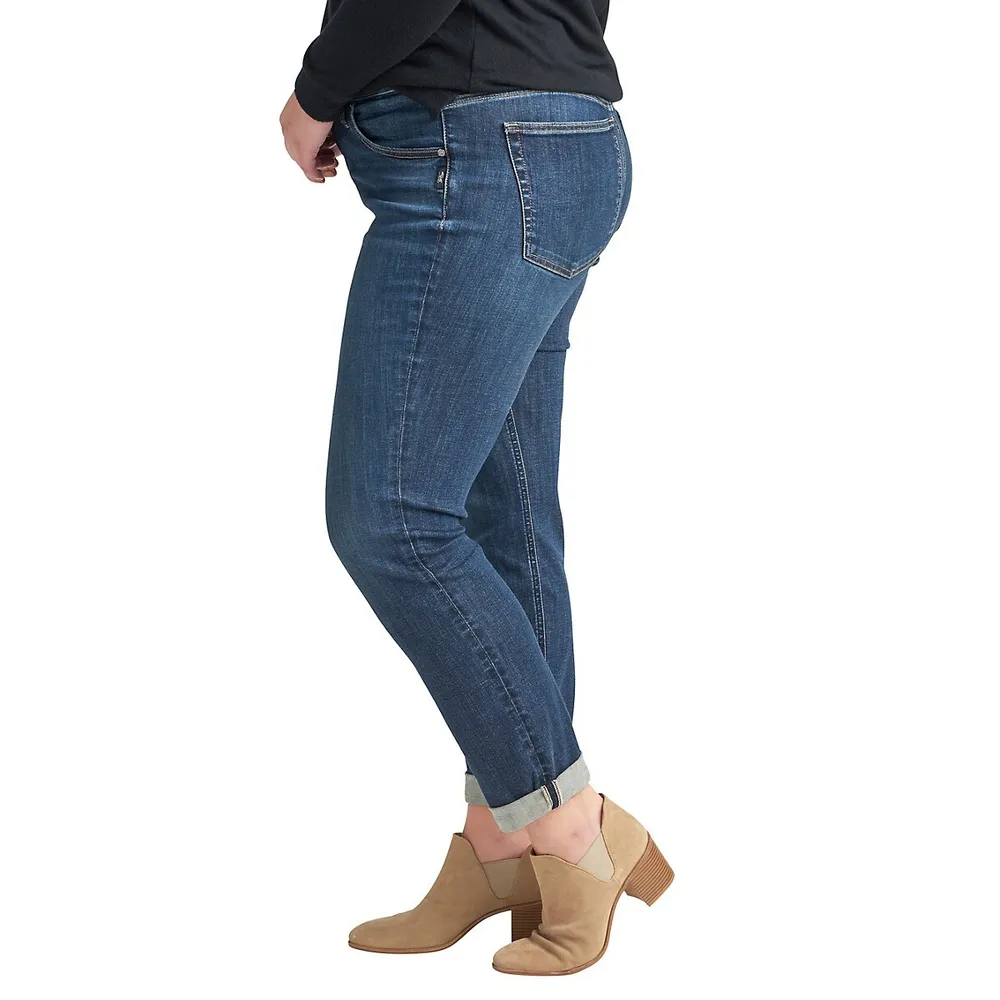 Beau Mid-Rise Slim-Leg Jeans