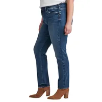 Suki Mid-Rise Curvy Straight-Leg Jeans