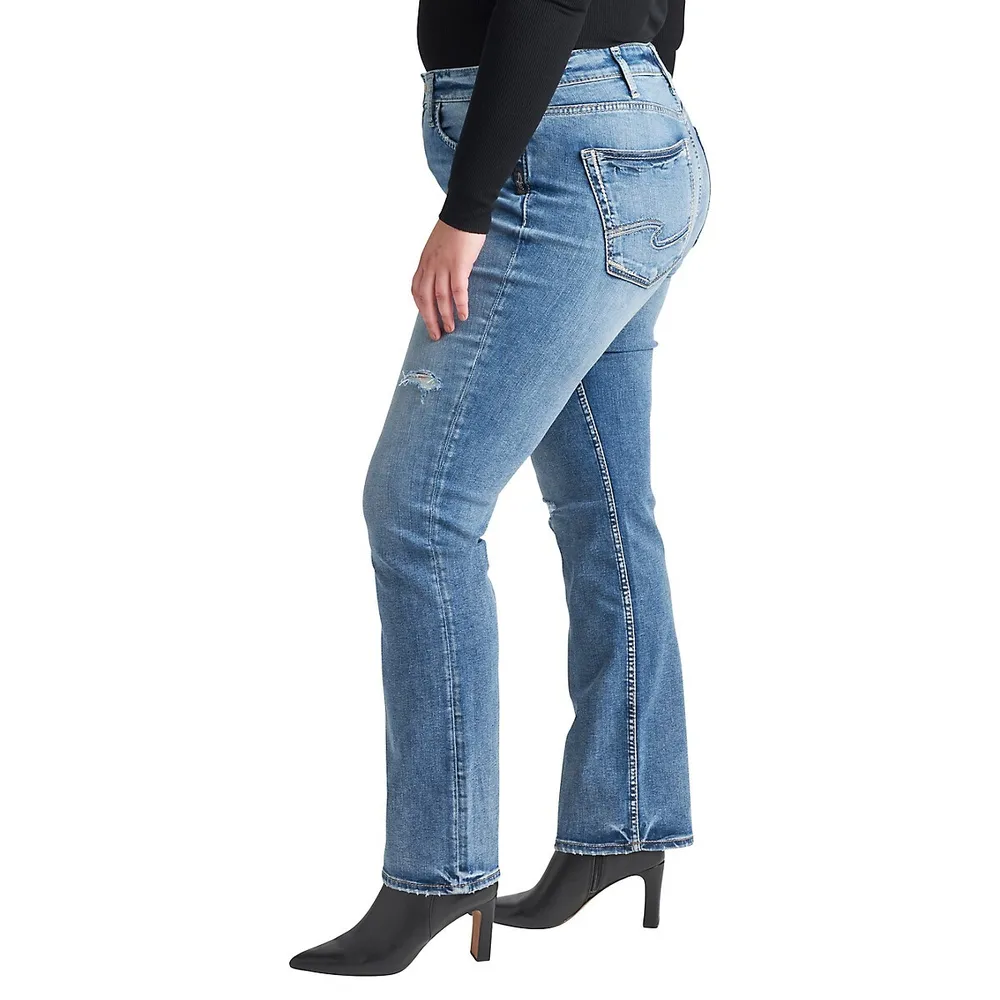 Avery High-Rise Slim Bootcut Jeans