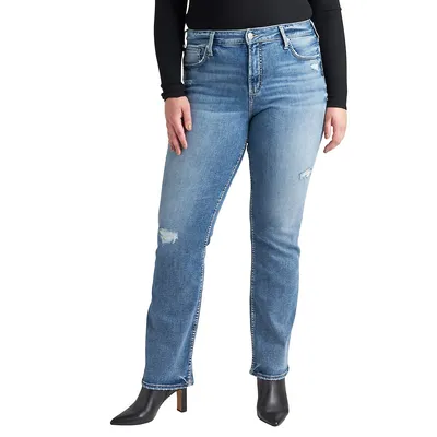 Avery High-Rise Slim Bootcut Jeans