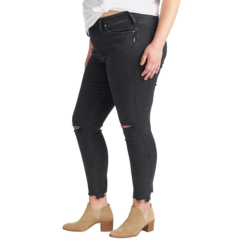 Most Wanted Mid-Rise Skinny Jeans