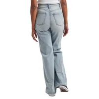 Highly Desirable High-Rise Trouser-Leg Jeans