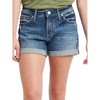 Boyfriend Mid-Rise Shorts